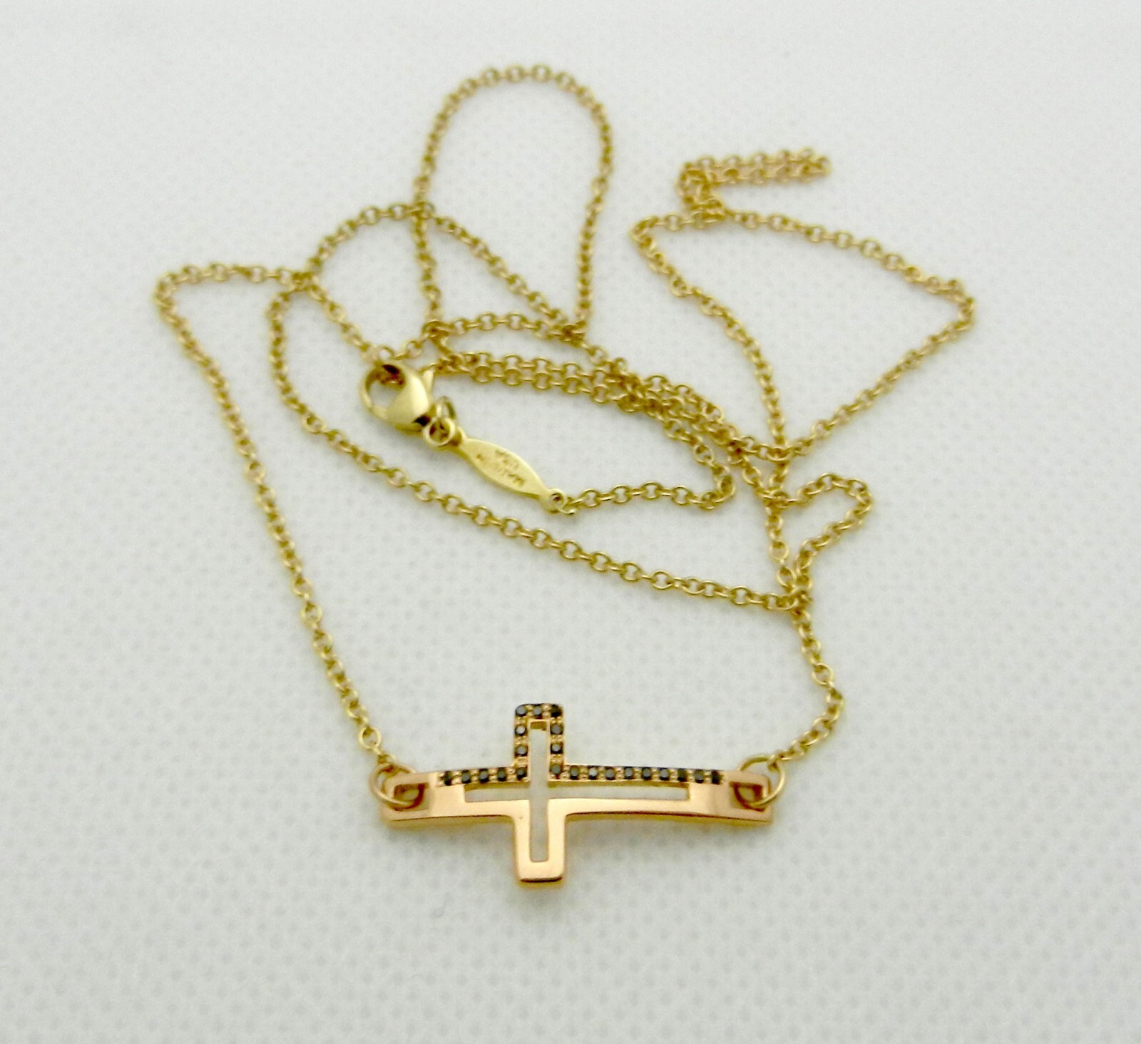 Unique Design Skeleton CROSS with Chain Necklace 22″ long 5.3 gram of 14k Gold