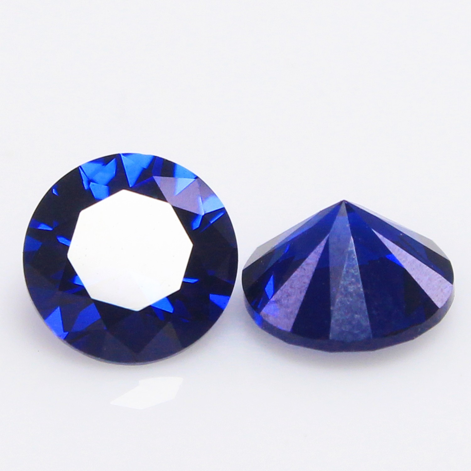 Natural Certified Ceylon Blue Sapphire 5.00 MM Round Cut Pair Loose Gemstones
