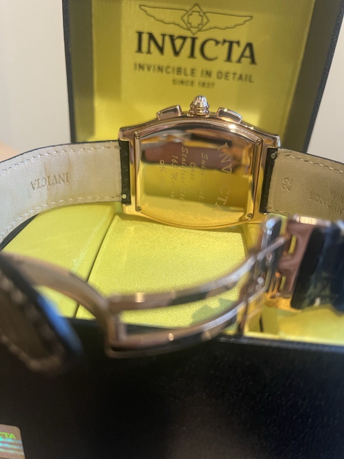 Invicta Rose Gold Plated Chronograph Watch 2342 39mm