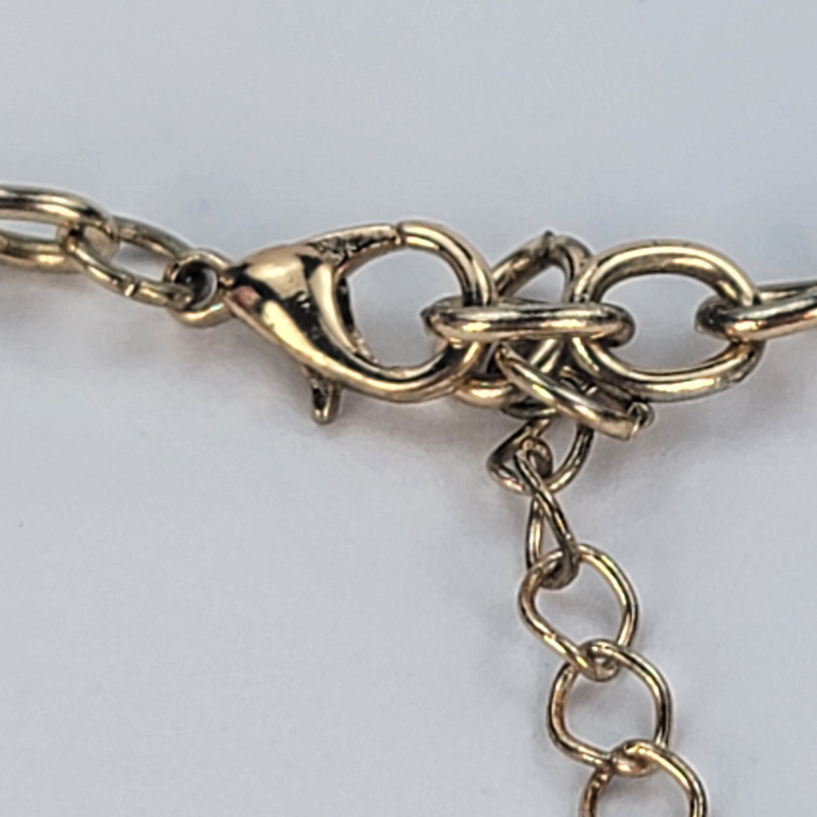 Gold Silver And Purple Snake Chain Layered Necklace 22.5 in Lobster Clasp