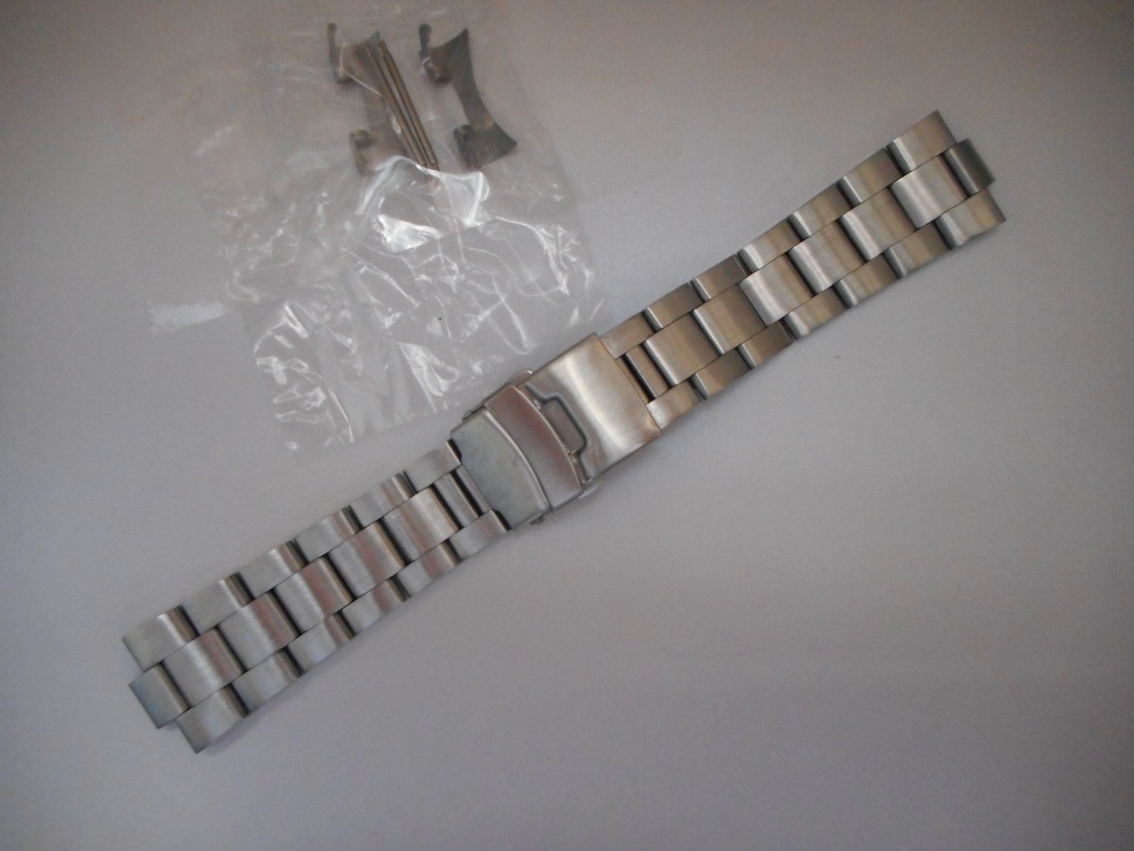 Mens 22mm Curved End OYSTER Solid Stainless Steel Brushed Watch bracelet SKX007J