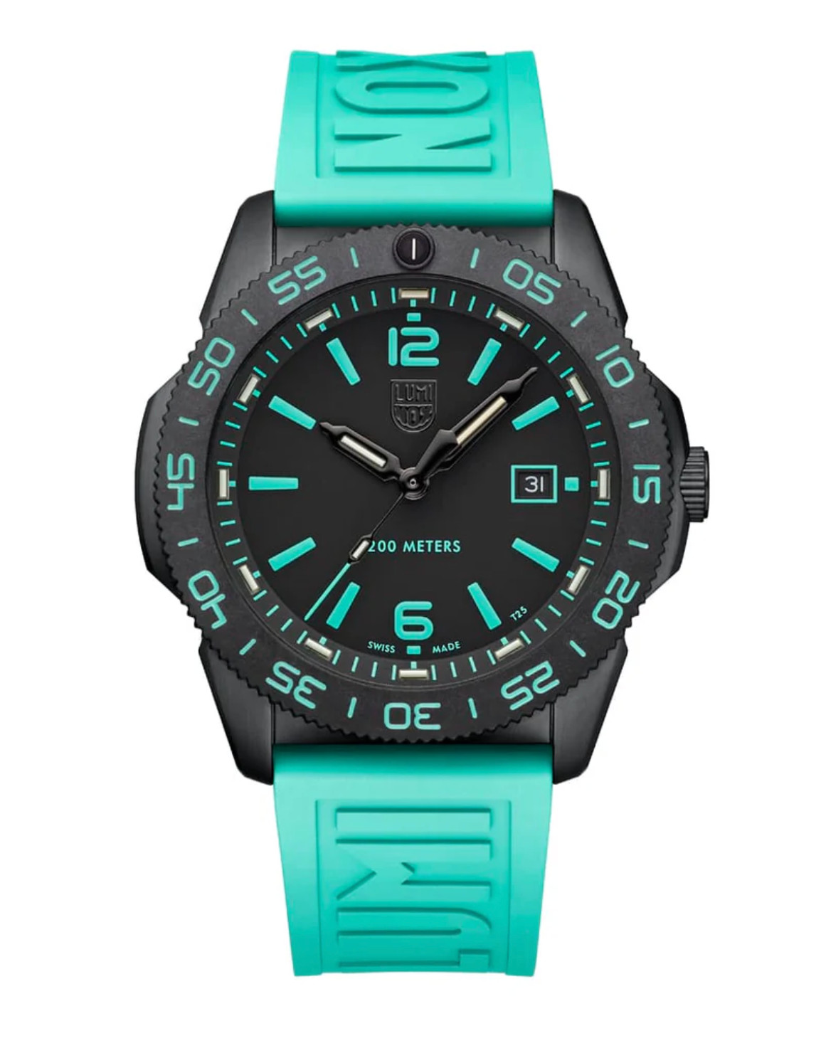 Luminox Pacific Diver Teal Limited Edition XS.3124.N.SET Swiss Dive Watch 44mm