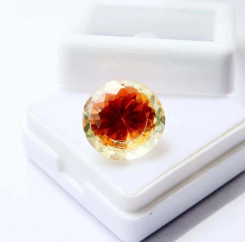 Natural Exquisite 14 Ct Pitambari Sapphire GIE Certified Round Loose Gemstone
