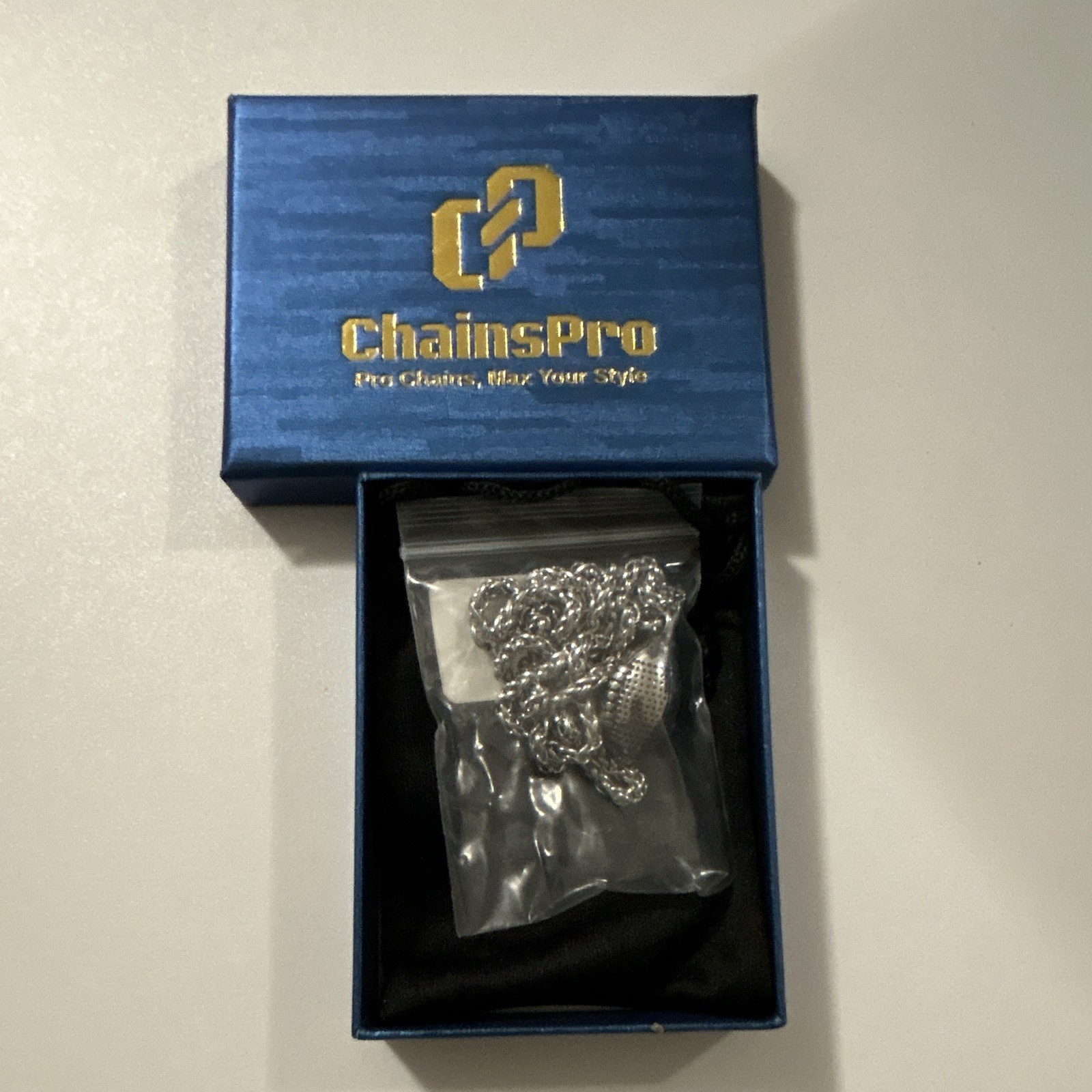 ChainsPro Silver Stainless Steel Rope Chain Necklace Teardrop Charm Pendant