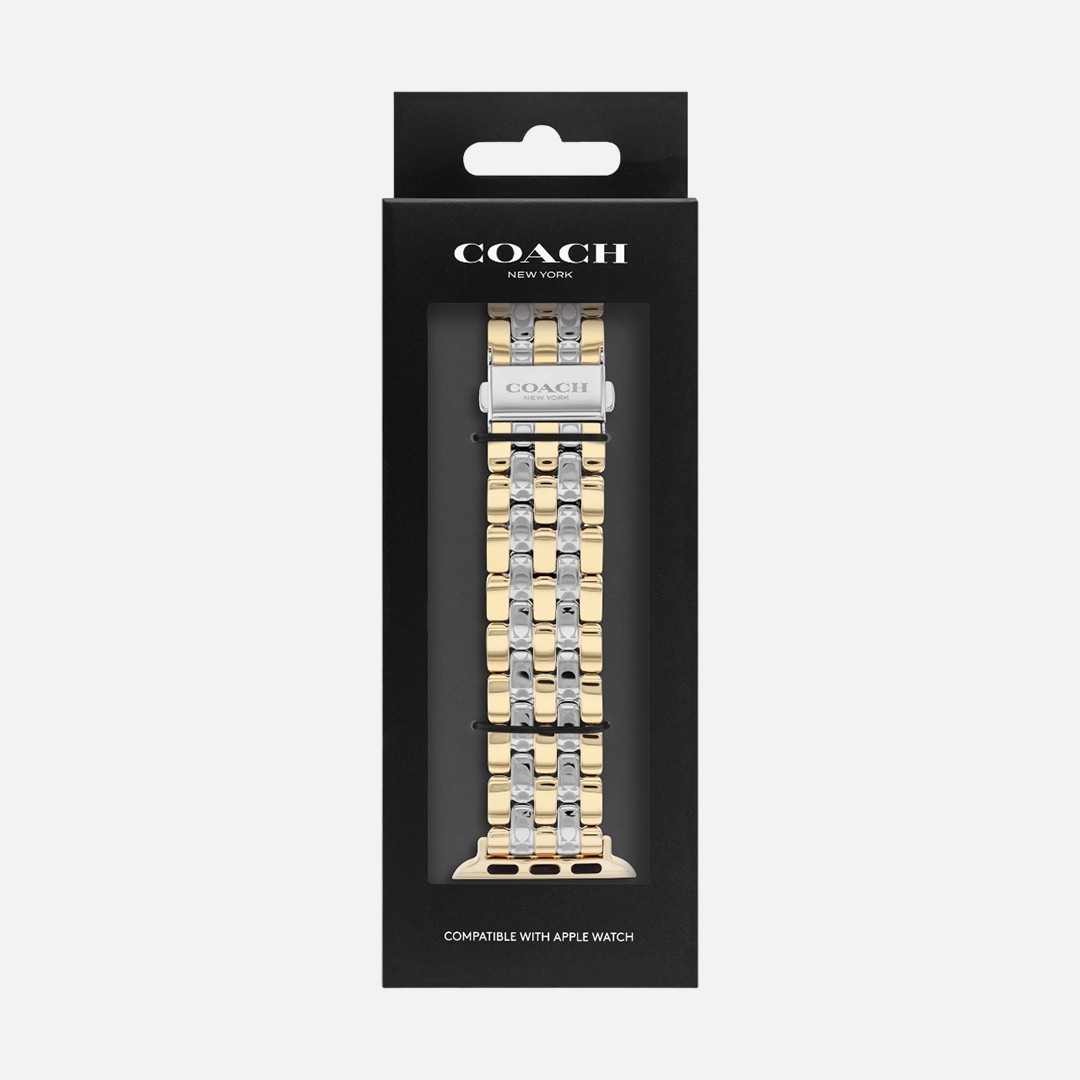 Coach Two-Tone Stainless Steel Bracelet for Apple Watch 38/40/41 mm 14700245