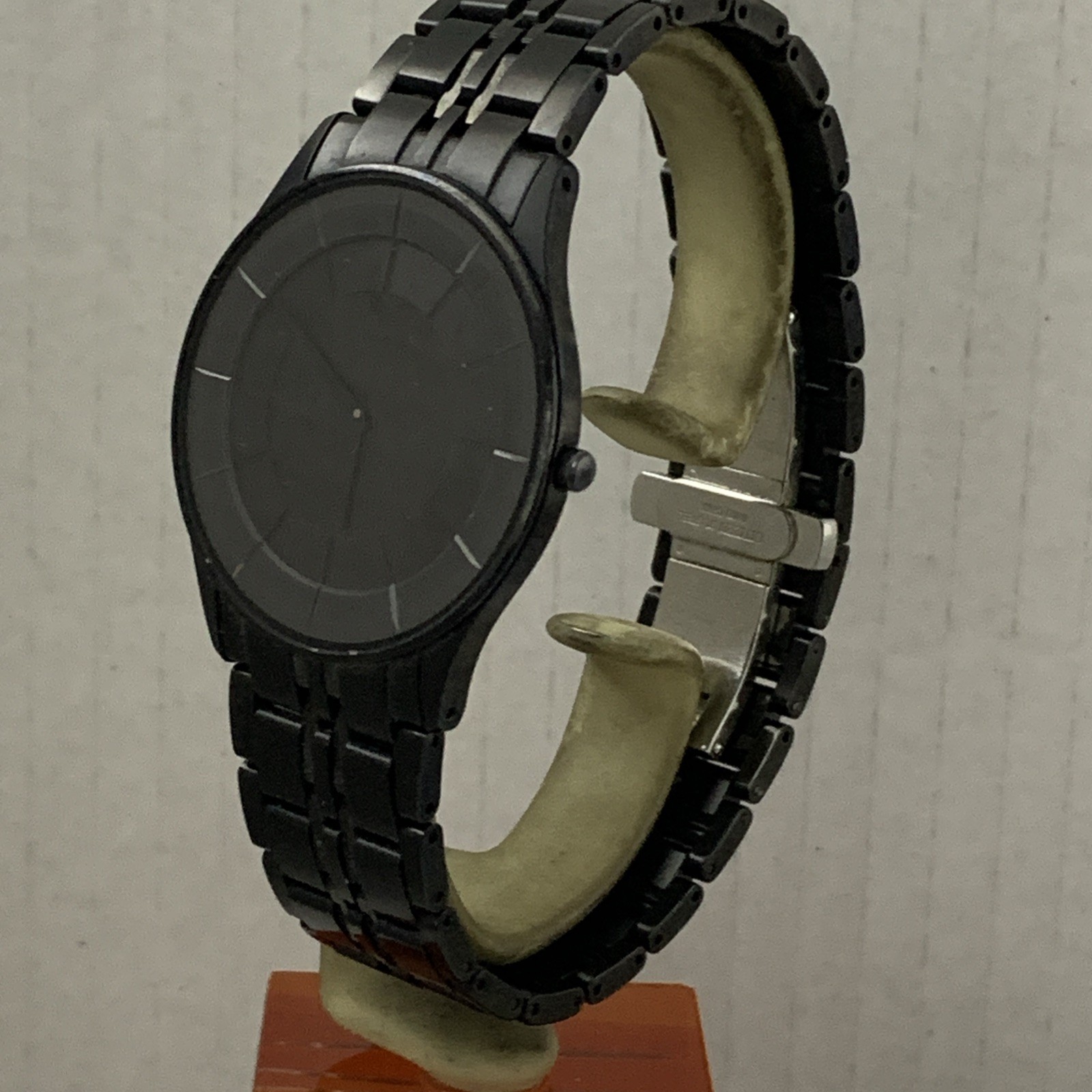 Citizen Men’s Eco Drive Stiletto Black Ion Plated S/S Bracelet Watch AR3015-53E