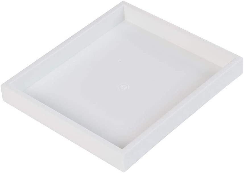 Set of 3 Jewelry Insert Trays White Plastic Display Organizer 8 ¼” x 7 ¼ X 1”