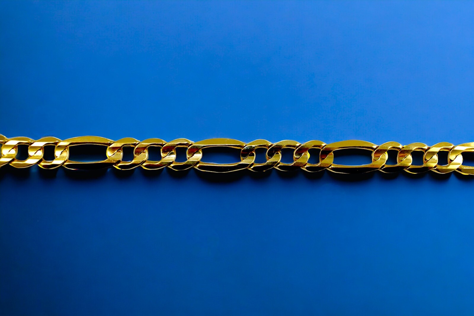 14K Yellow Gold SOLID Figaro Necklace Chain Link Real Gold 1.5mm-12mm 16″-30″