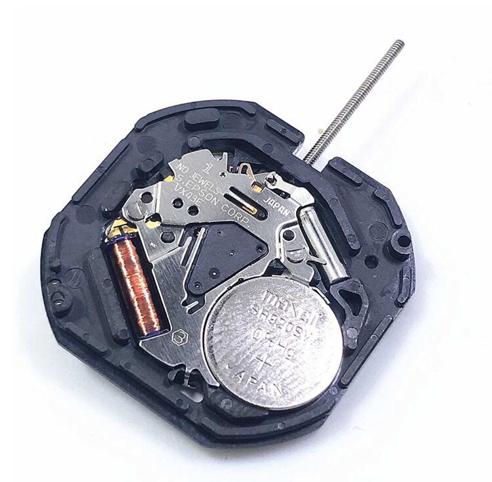 VX43E Quartz Watch Movement With Day Date For Seiko 7N43A V343 V348 V743 Y143