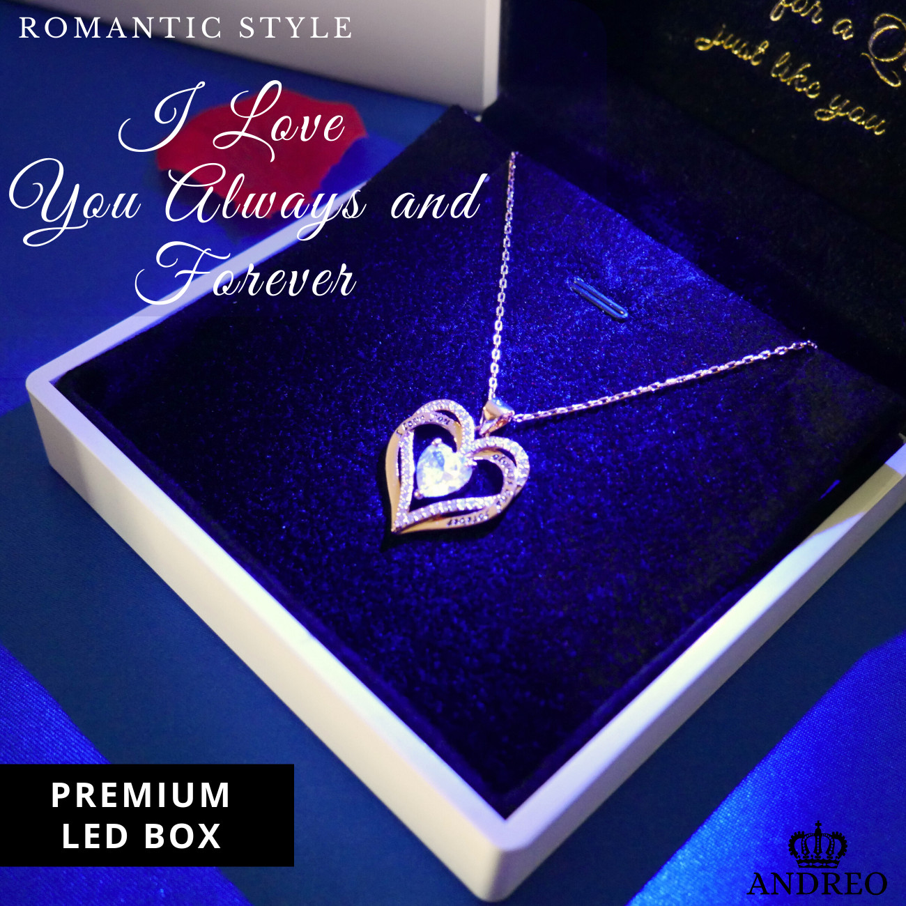 18k Gold Wife CUSTOM Gift Heart Necklace Valentine’s Day Gifts for her