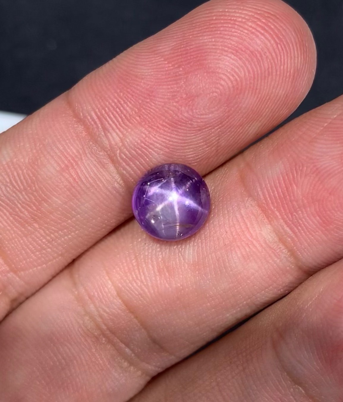 6.65 Ct Natural Star Ruby Cabochon Oval Cut Loose Gemstone 6 Rays Ruby Cabochon