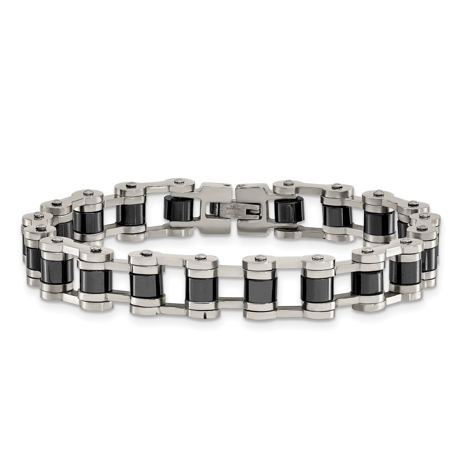 Chisel Stainless Steel Polished with Magnetic Links 8.5 inch Bracelet TBB134