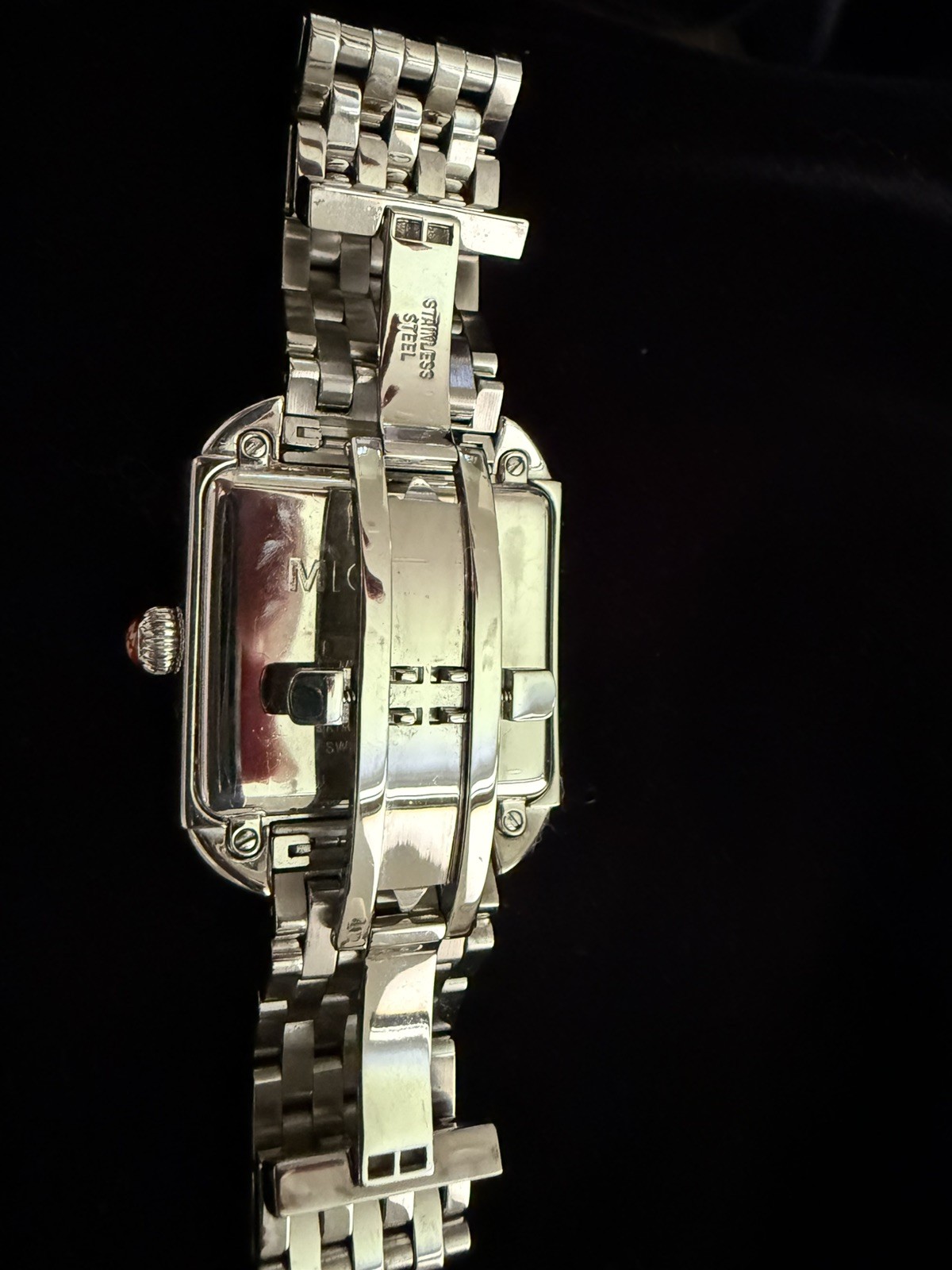 Michele Milou MW15A01A2025 Diamond Mother of Pearl Quartz Women’s Watch