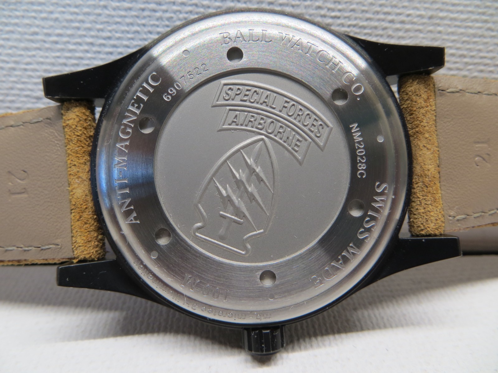Ball Engineer II Green Berets NM2028C-L4CJ-BK Titanium Automatic Watch B&P XLNT!