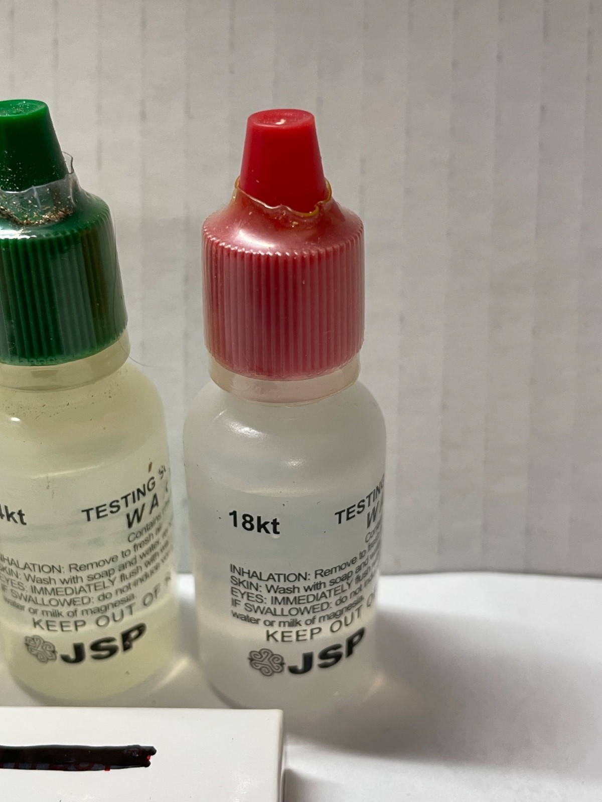 Gold Jewelry Testing “10K” , “14K”, “18K” Acid + Neutralizer + ” test stone”