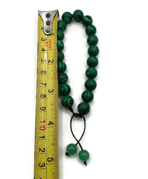 Unisex Jade Bracelet Handmade by Peruvian Artisans in Cusco Natural Stones