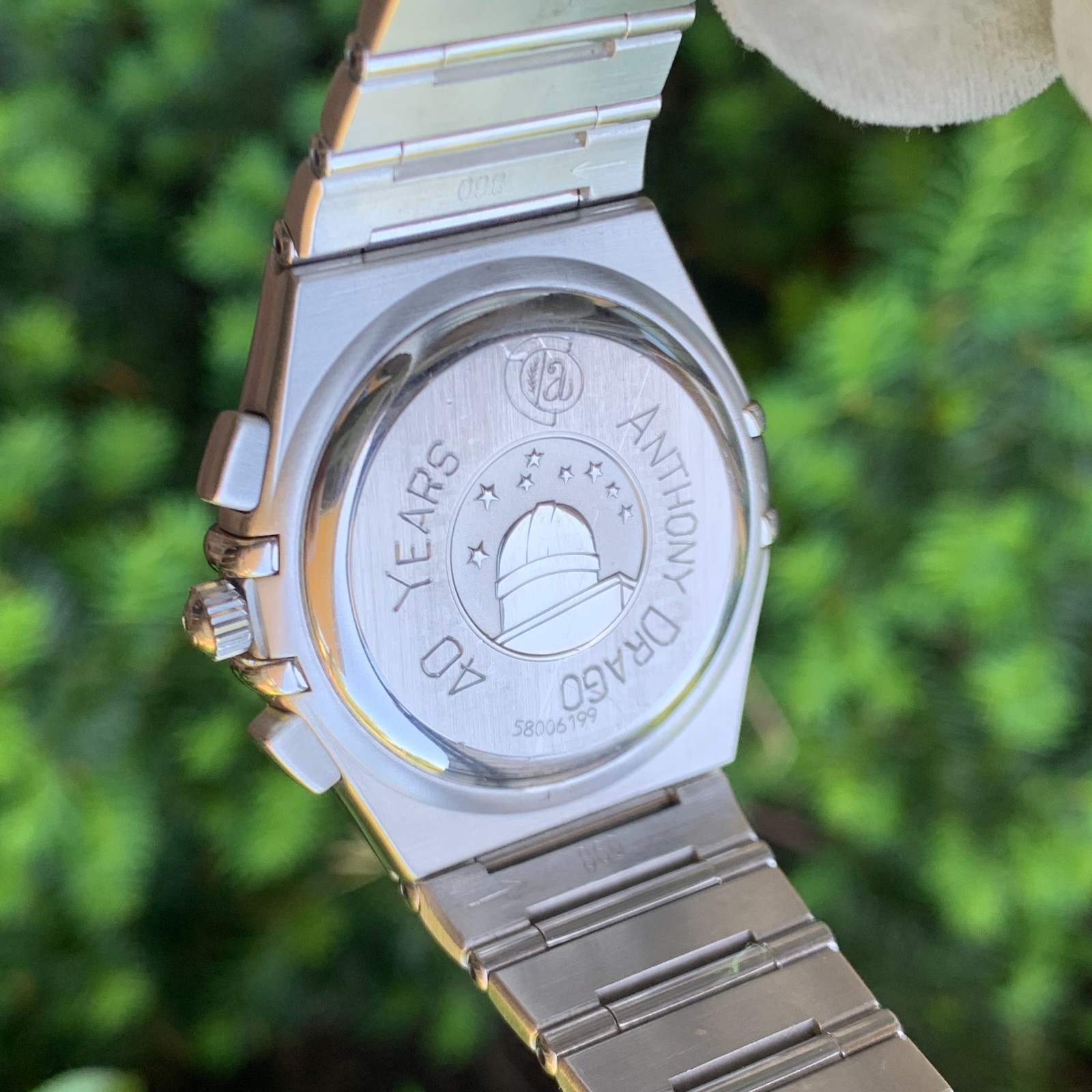 Omega Constellation Chronograph Ref. 1542.30 38mm Crosshatch Dial Wristwatch