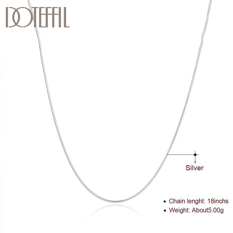 10 or 5PCS wholesale 925 sterling solid silver 1MM 16-30inch snake chain necklac