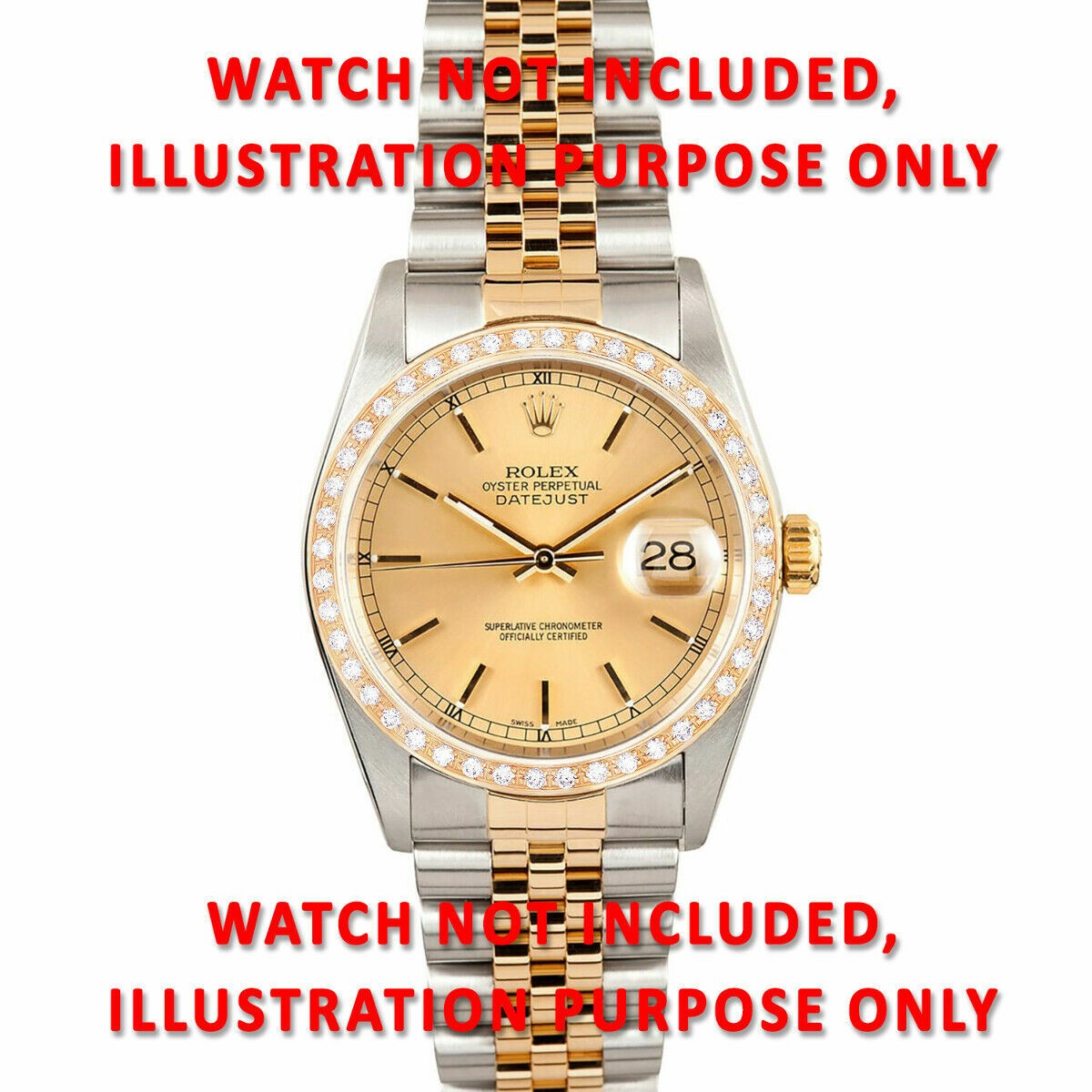 .90CT BEAD NATURAL DIAMOND BEZEL FOR OLDER MODEL ROLEX 1500 1505 1002 6694 14KY