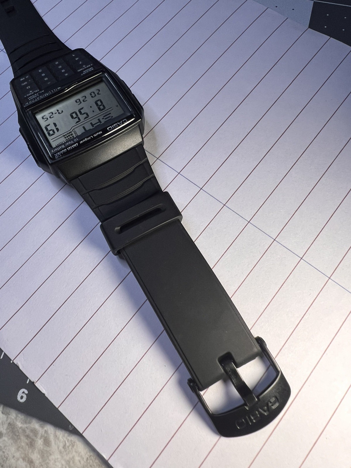 Casio Data Bank DBC-32 (2888) Calculator Digital Retro Men’s Watch Excellent