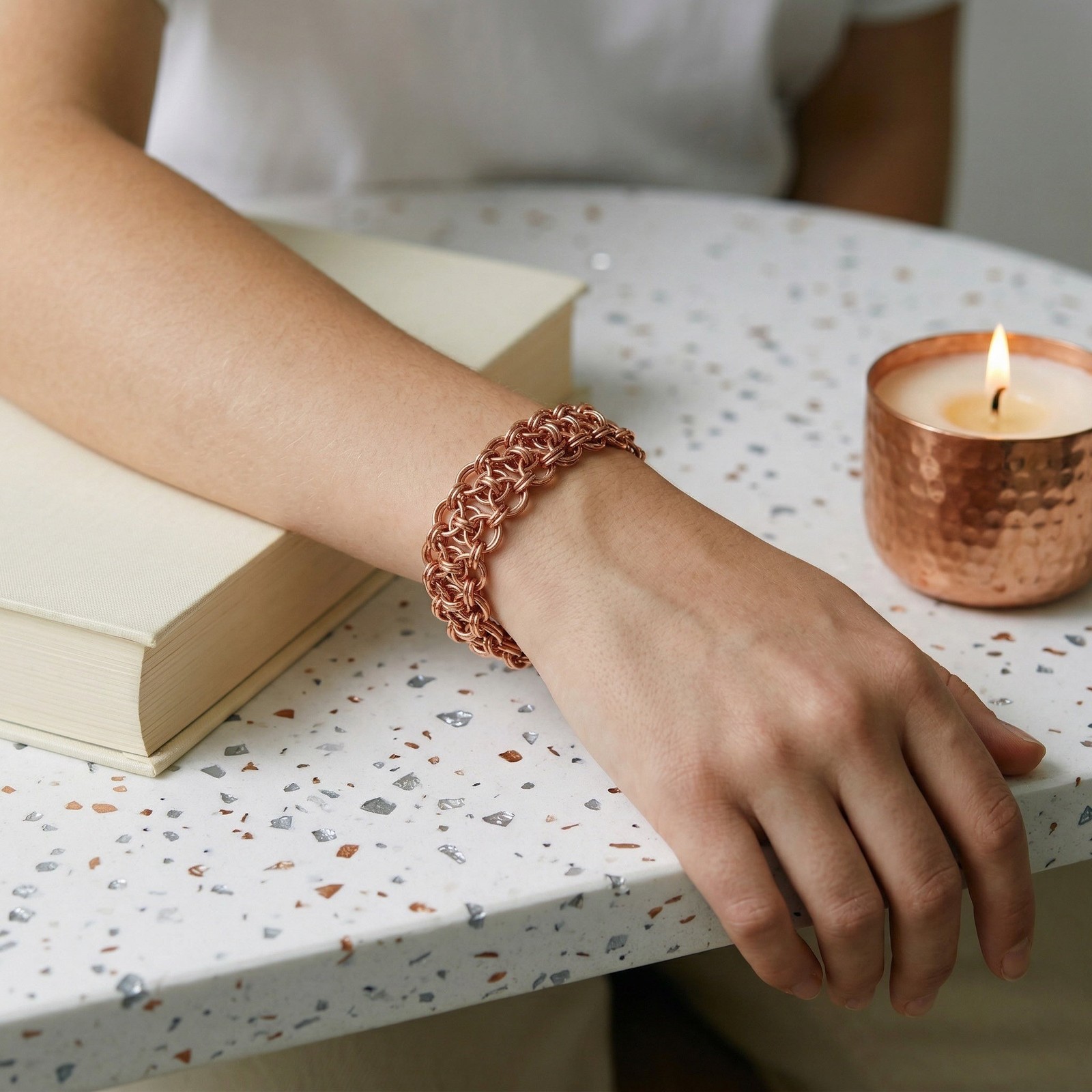 Pure Copper Bracelet • 20mm • Ladder Helm • Choice of Clasp