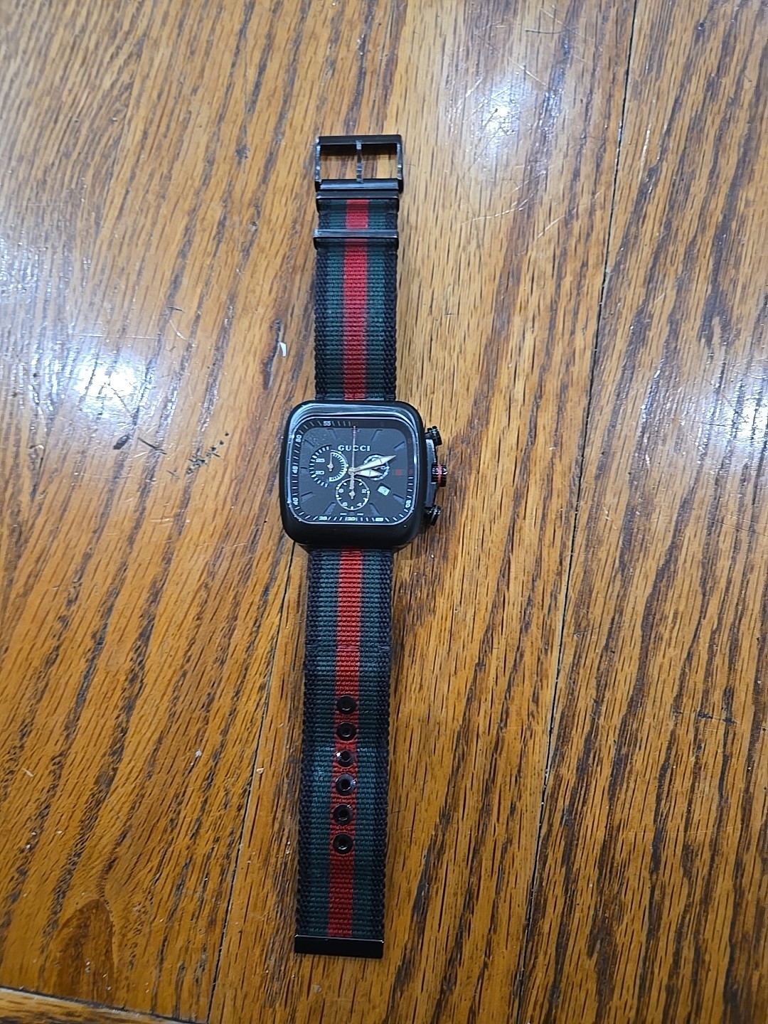 GUCCI Coupe 131.2 YA131202 Chronograph Black Mens Watch One year warranty
