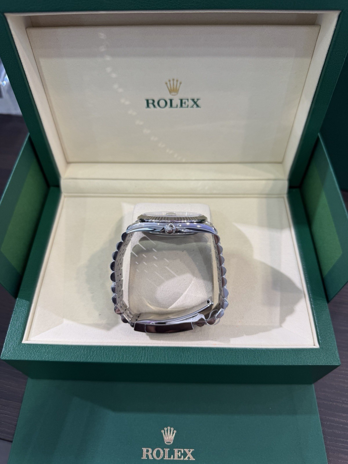 2021 Rolex Datejust 126334 Rhodium Diamond Dial SS Fluted Jubilee FULL SET!!41mm