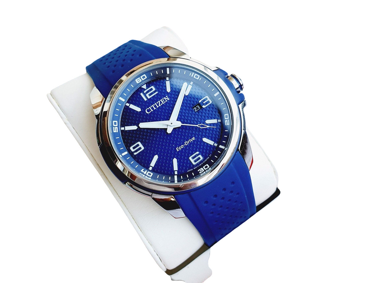 Citizen AR Blue Dial Blue Polyurethane Eco-Drive Men’s Watch AW1158-05L