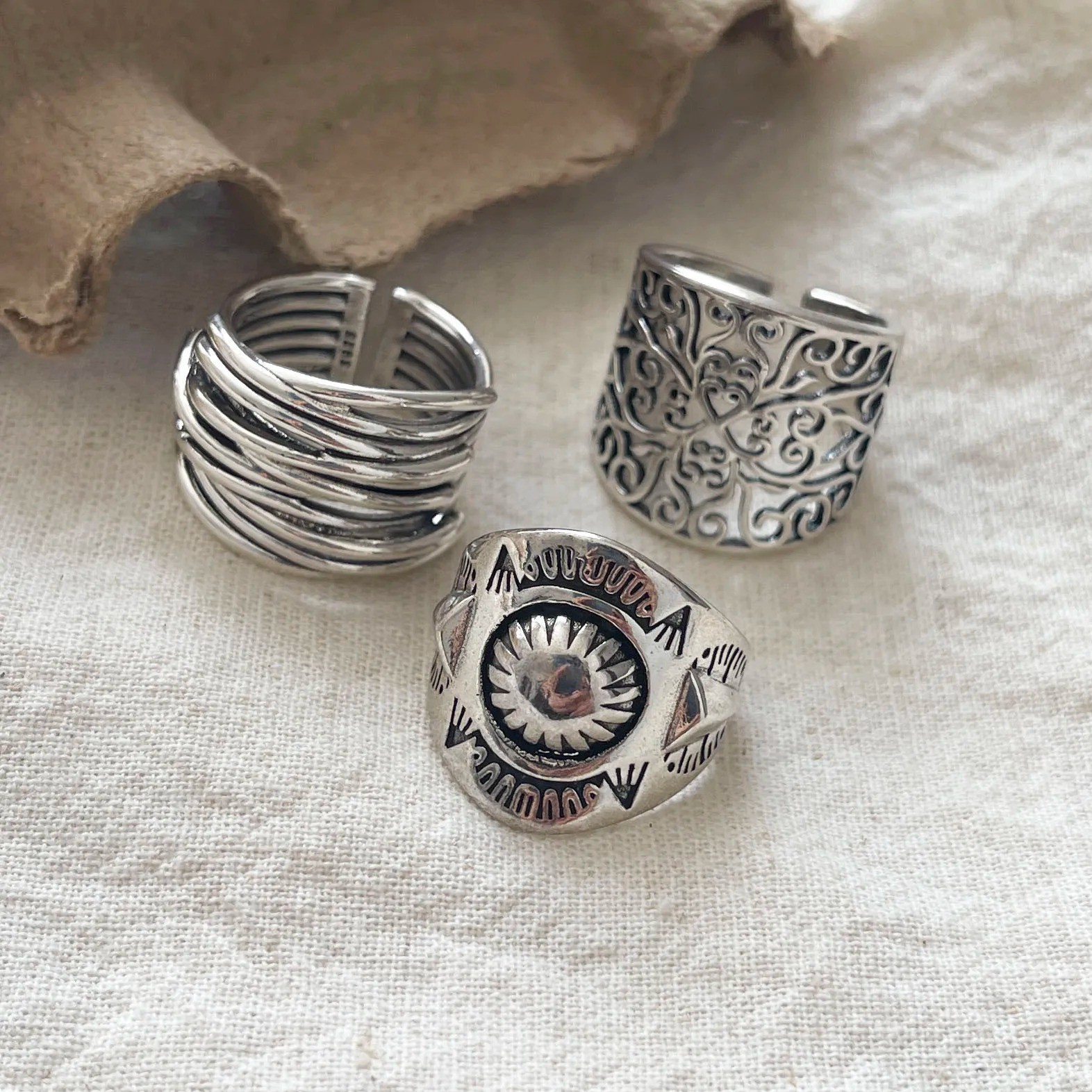 925 Sterling Silver Ring Adjustable Ring Jewelry Gifts for Women