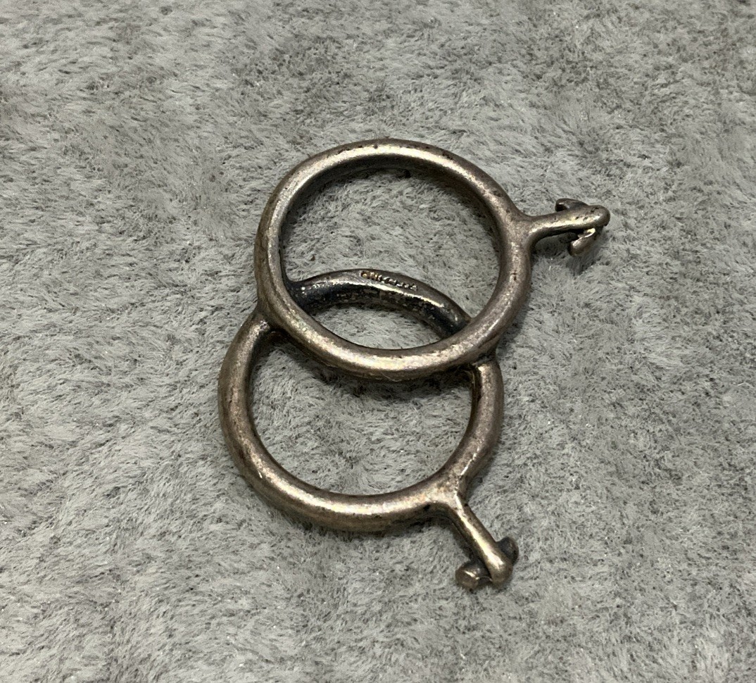 Vintage Sterling Silver Interlocking Male & Female Symbol Charm Pendant