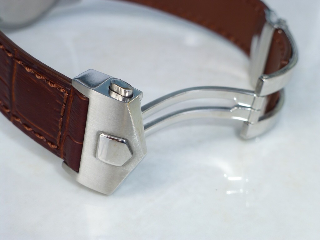 20 &22mm Leather Watch Band Strap with Clasp Compatible Tag Heuer Carrera Monaco