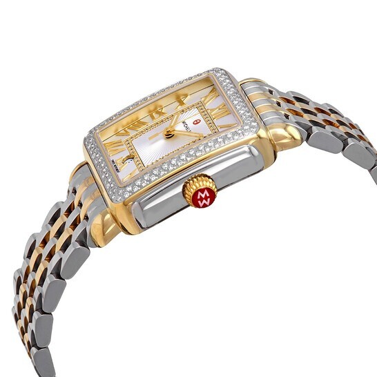 Michele Deco Madison Diamond Two-Tone W/ Diamond Dial Ladies Watch MWW06T000144