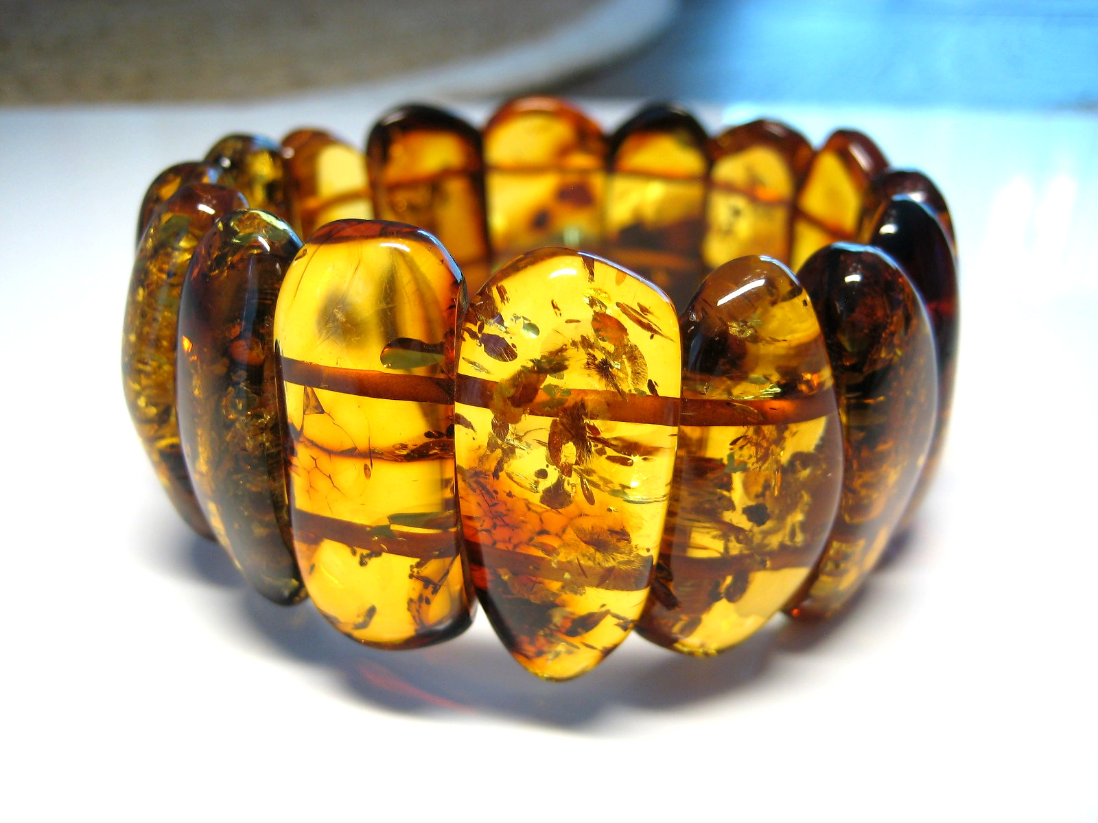 Genuine Massive Huge Cognac Amber Baltic Amber Bracelet 40 gr 7.5-8 in !!!