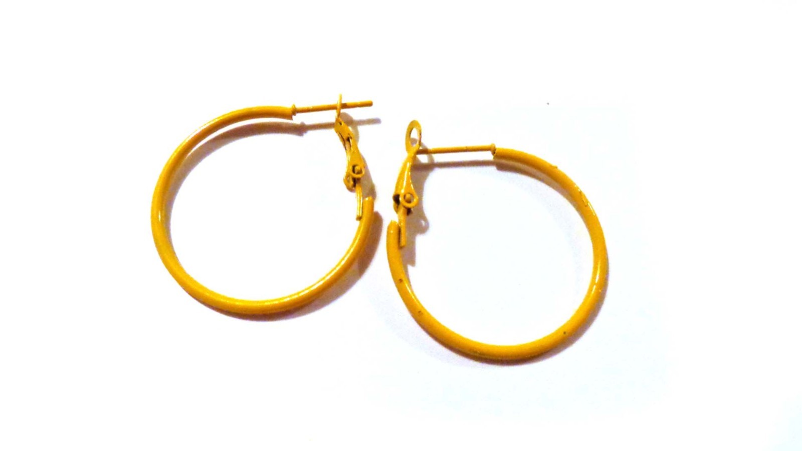 SMALL HOOP EARRINGS 1 INCH HOOP SIMPLE THIN HOOPS ASSORTED COLORS 25mm
