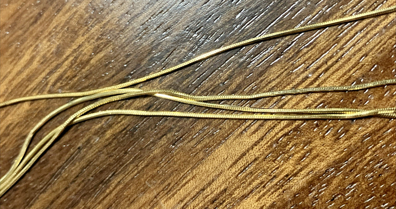 10kt Real Gold Snake Chain Necklace 2grams 20” Brand New with Imperfections 10K