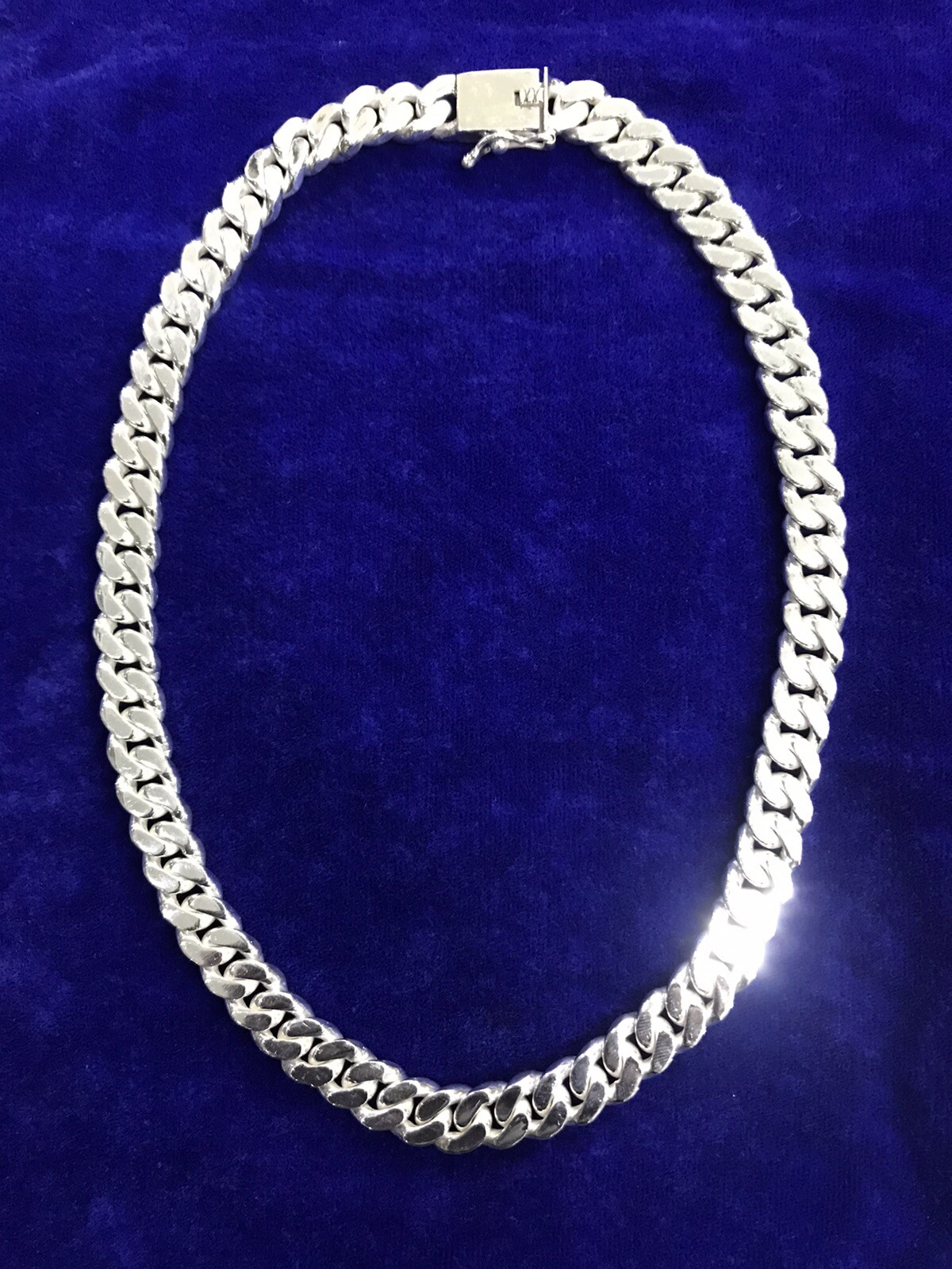 24″ 165g Mens Solid Real Sterling Silver 925 Cuban Curb 10mm Chain Link Necklace
