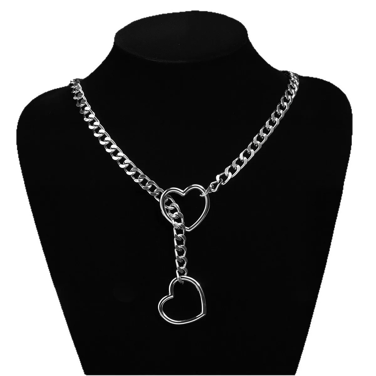 BDSM Adjustable Choker Chain Necklace O-Ring for Women Necklace Jewelry Slip