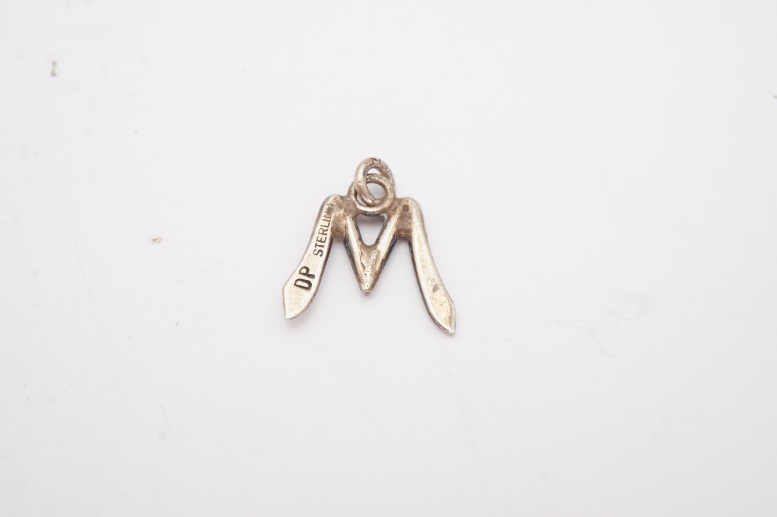 Sterling Sliver 925 Letter M Pendant