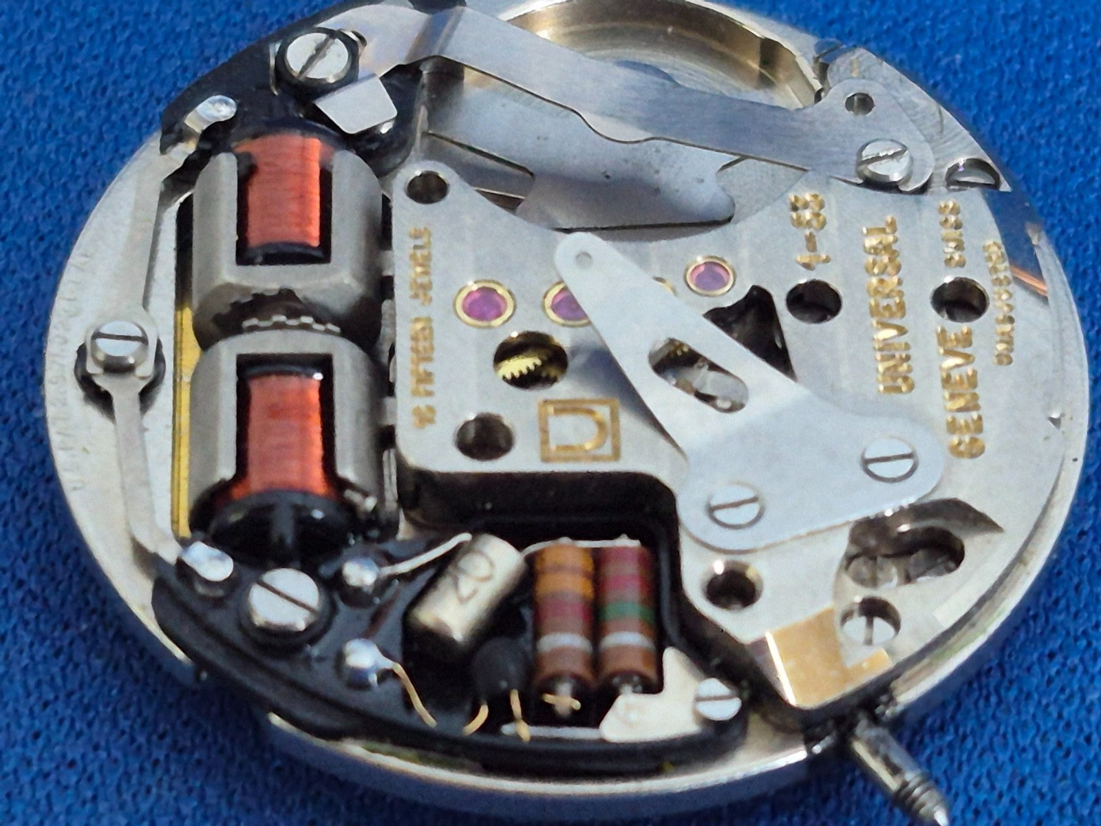 Universal Geneve Unisonic Movement 1-53 parts/repair; untested from a gold buyer