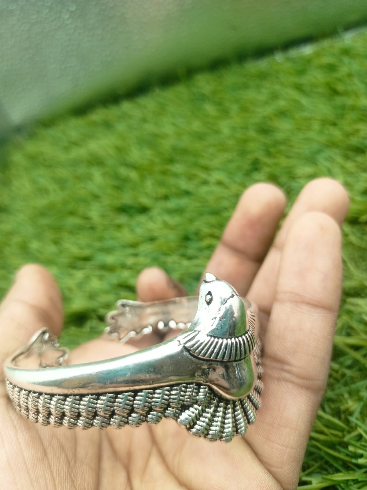 Eagle Cuff 925 Sterling Silver Handmade Jewelry Eagle Cuff Bracelet Size-ADJ”