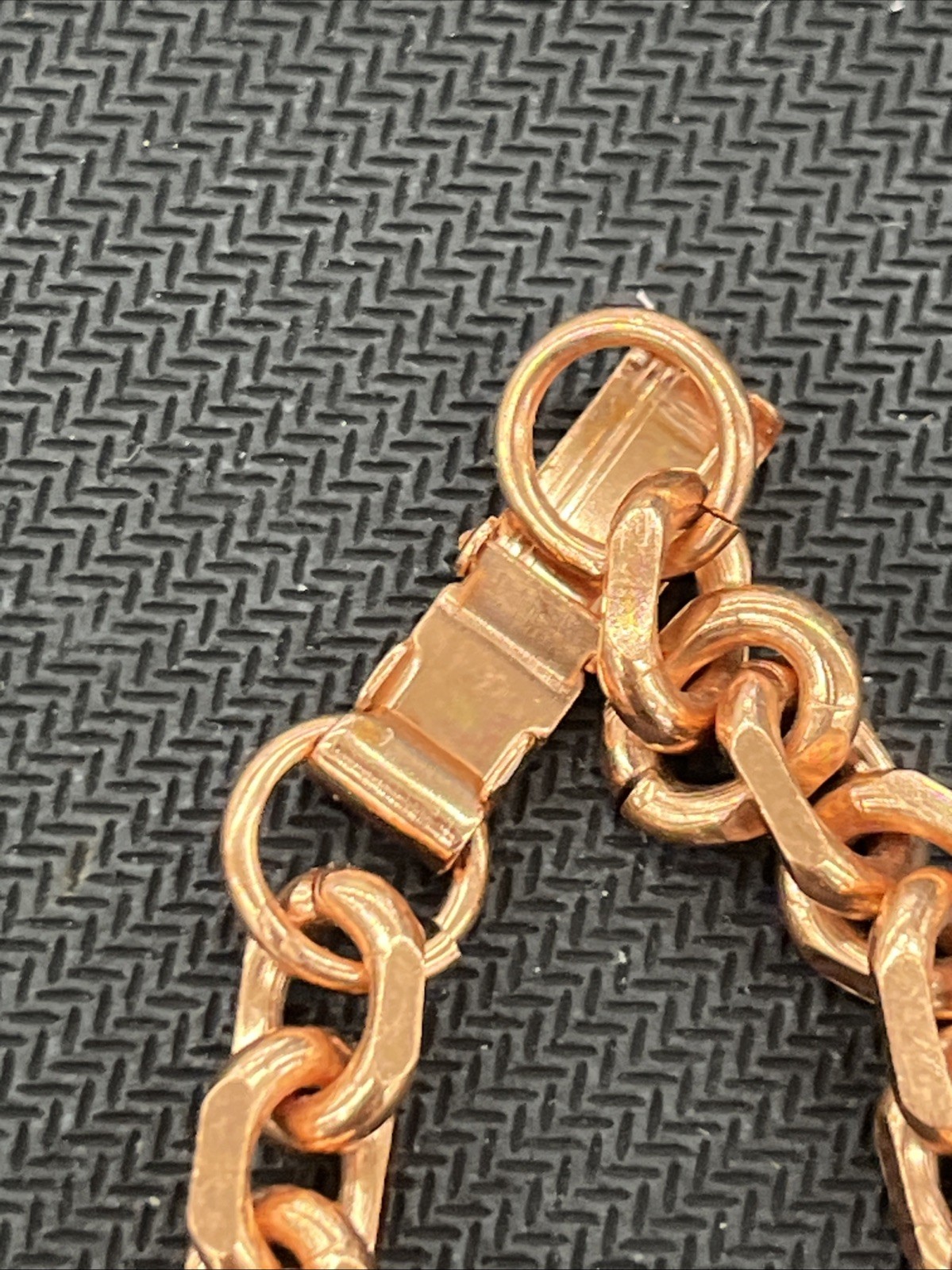 Pure Solid Copper Squared Link Chain Women And Men Chain Copper Necklace 18 Inch