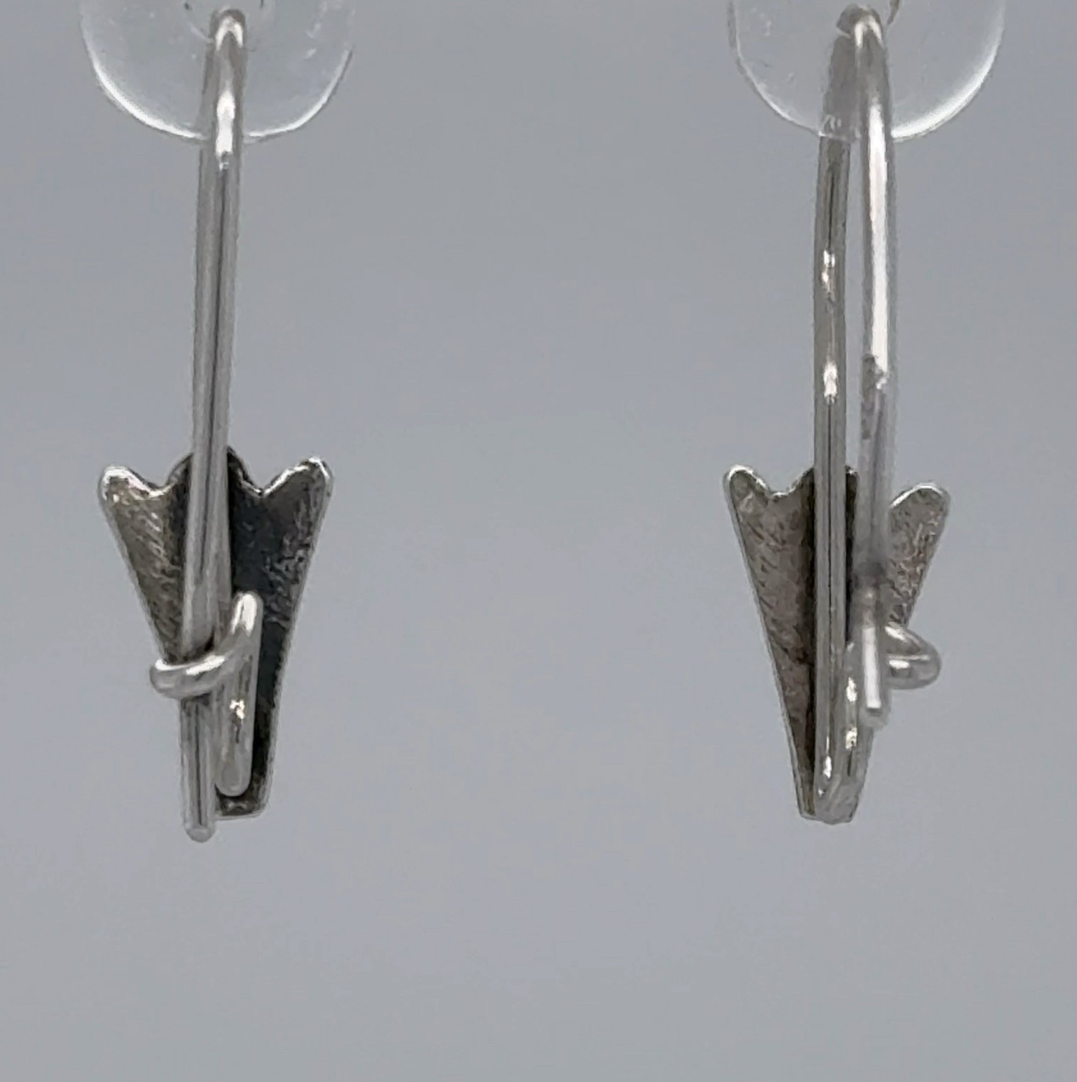Pair of 925 STERLING SILVER Kidney Wire Hoops Earrings DIY Findings #24