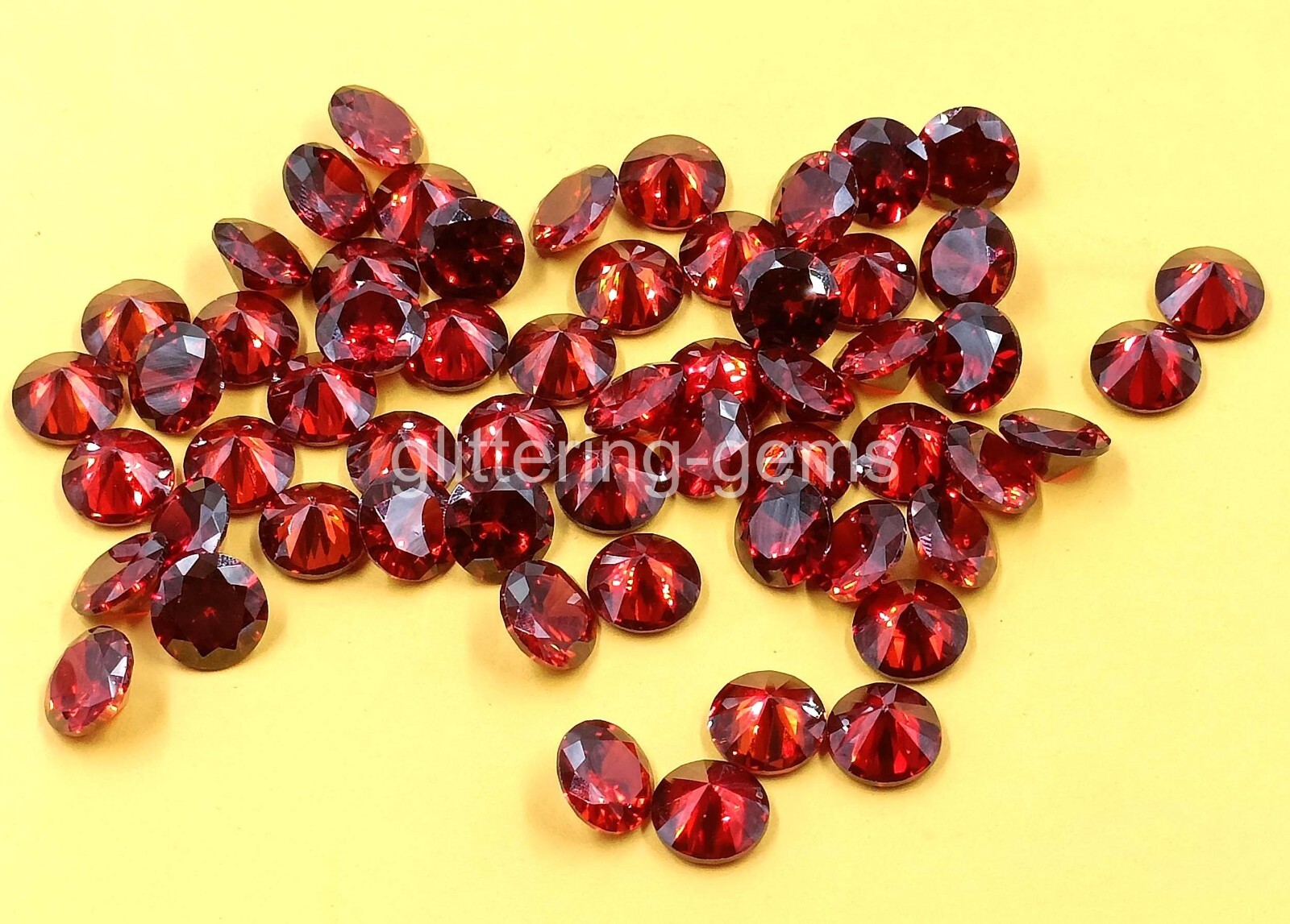 Natural Red Ruby Round Cut 10×10 mm Size Lot IGL Certified Loose Gemstone M25
