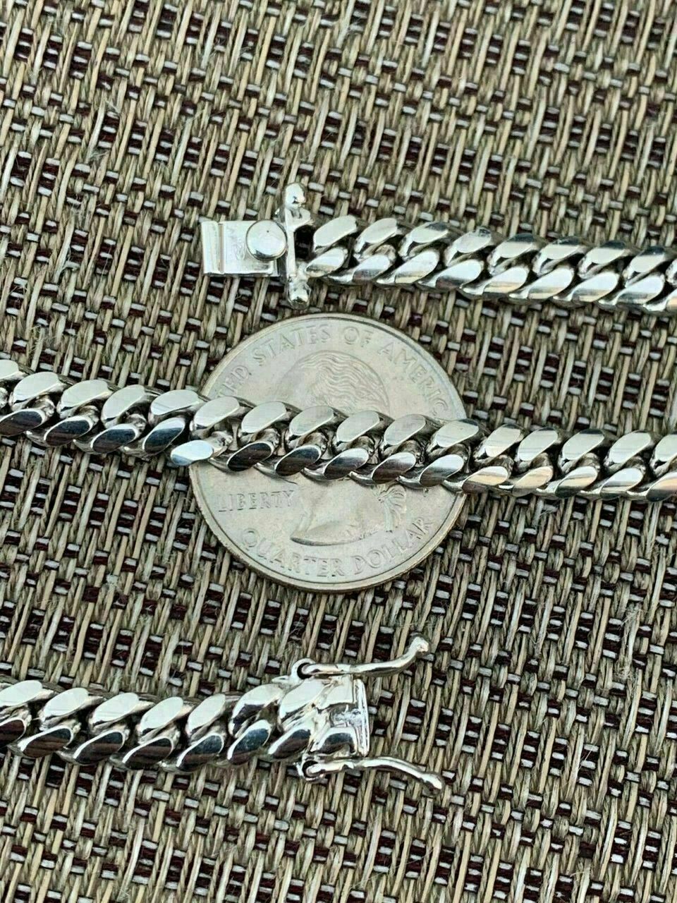 Miami Cuban Link Chain Real Solid 925 Silver ITALY Heavy 6mm 18-30″ Box Lock