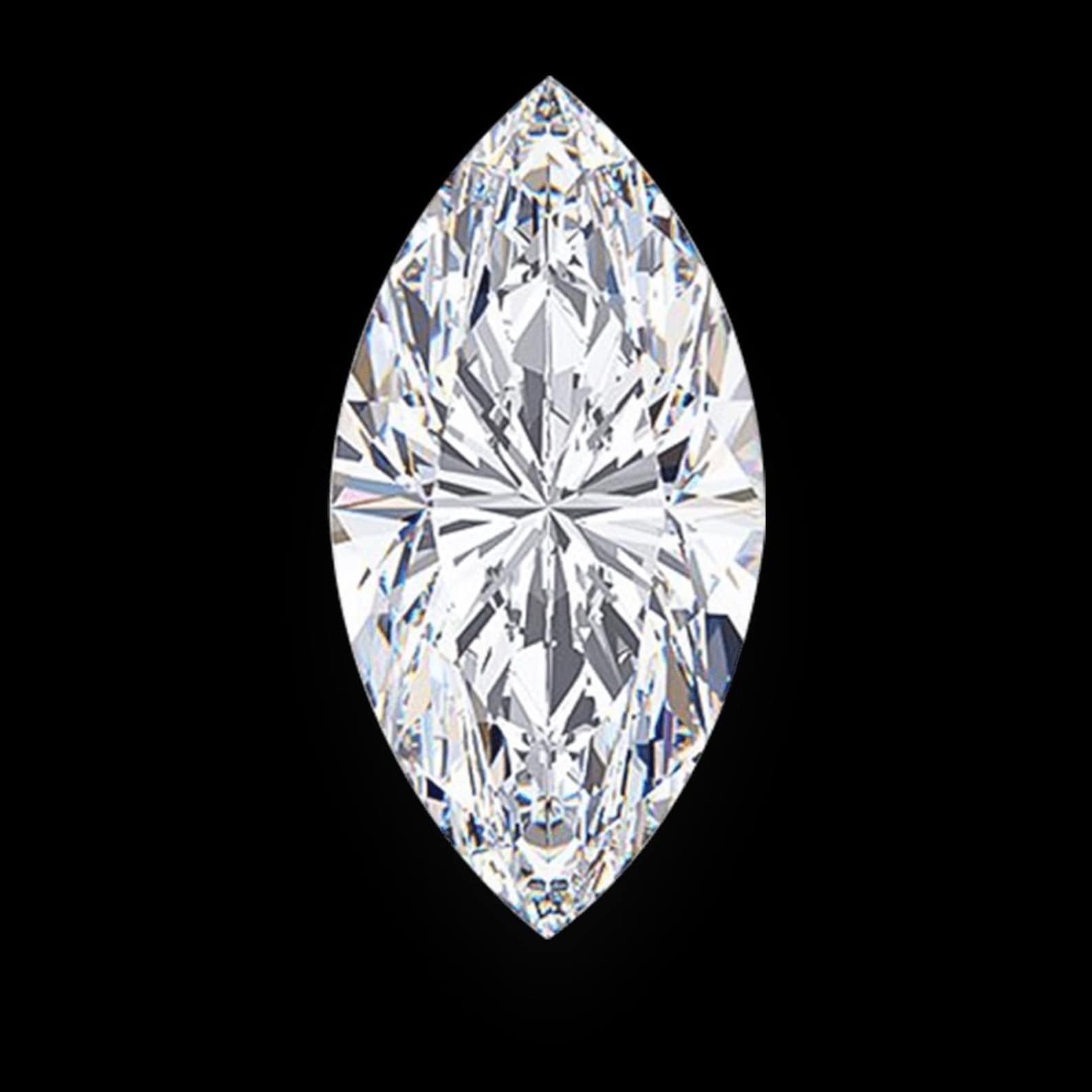 4x8mm Marquise D color Lab grown Diamond IF Clarity GIE Certified Loose Gemstone