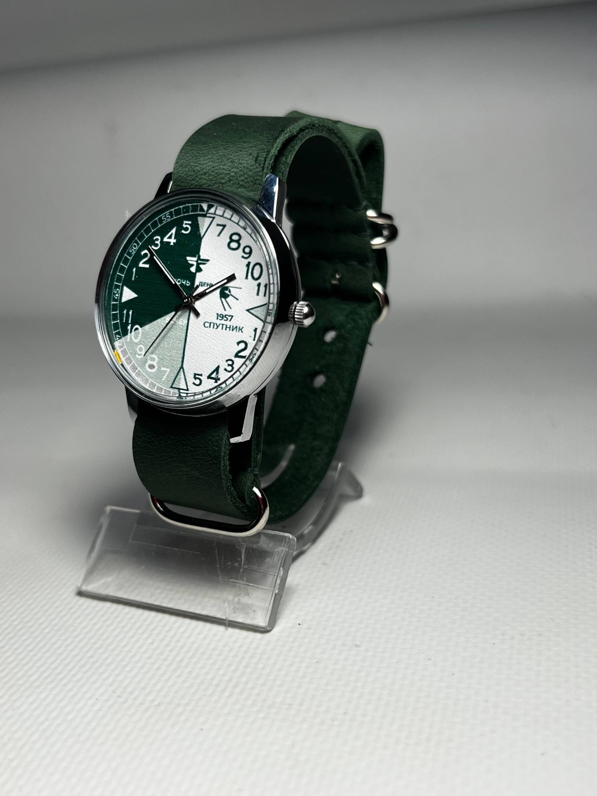 Soviet wrist watch RAKETA 1957 Day-Night from the former USSR Space Era Style