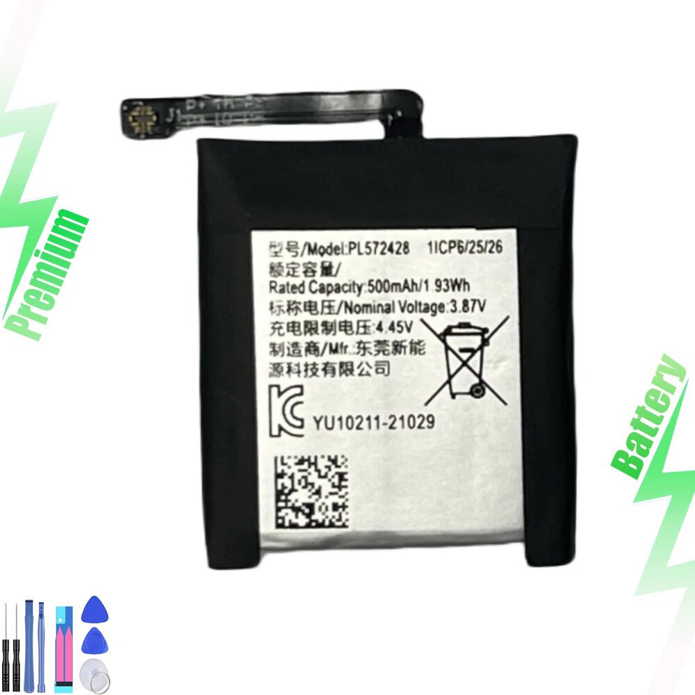 New Battery PL572428 500mAh For T-REX 2/T-REX Ultra Smart Watch