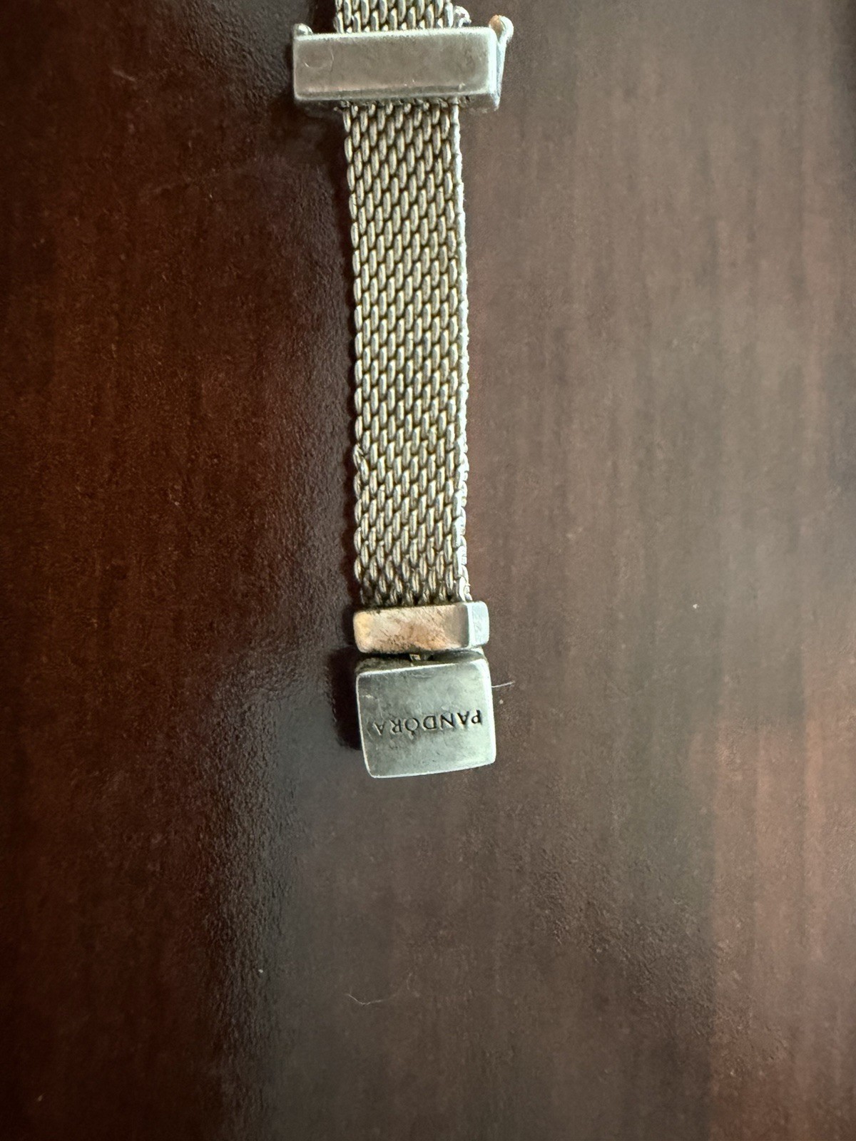 Pandora Reflexions Sterling Silver Mesh Bracelet 10.4G 6.5″