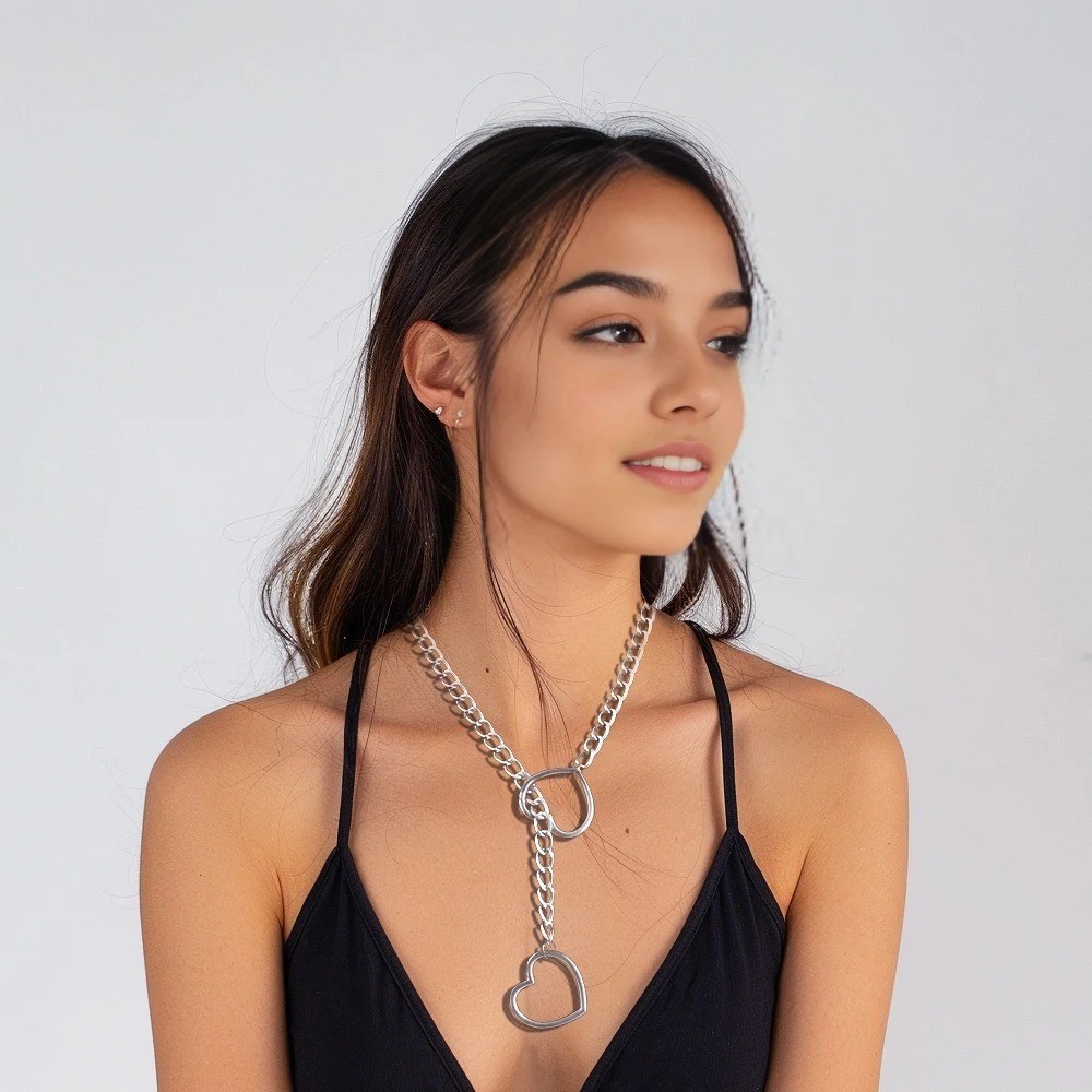 Ring Slip Chain Heavy Slipchain Choker Collar For Women Men