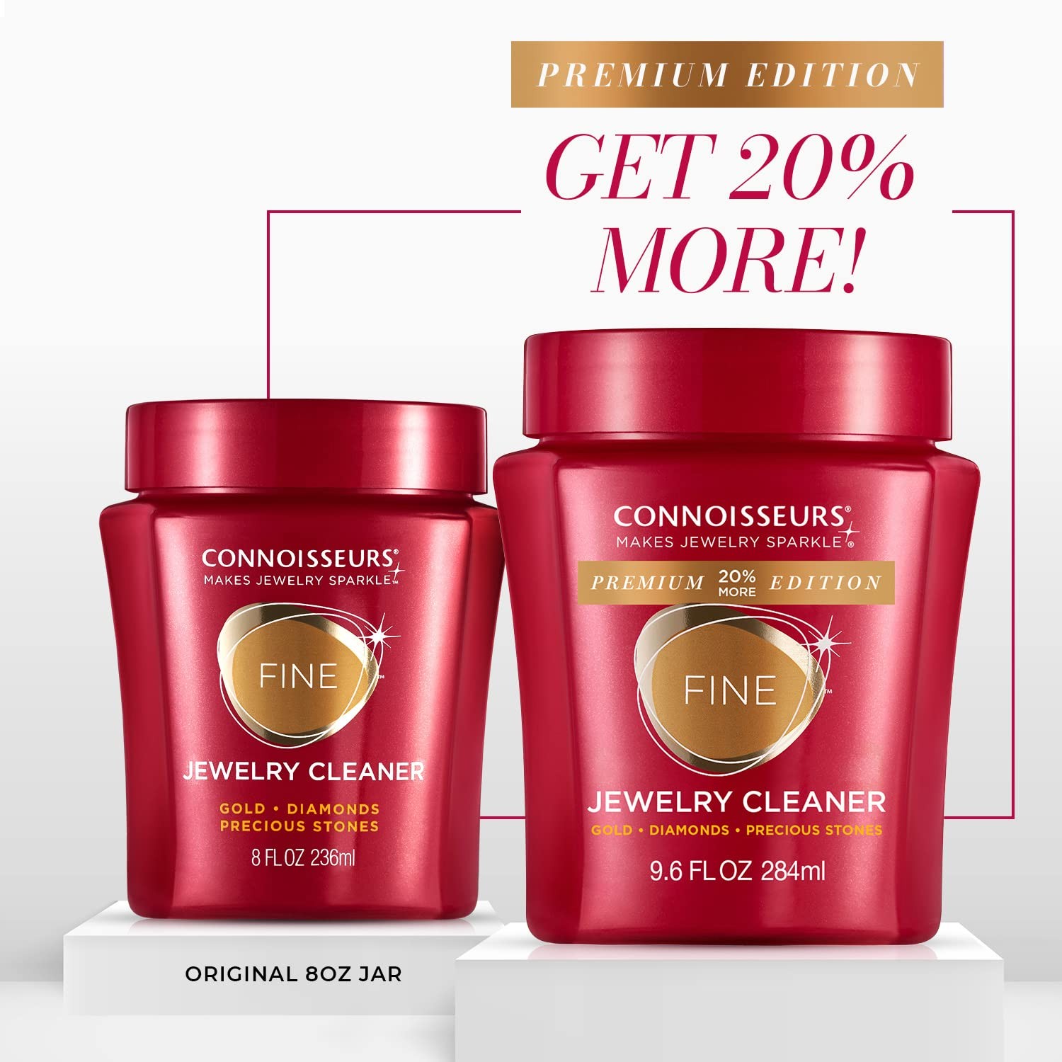 CONNOISSEURS – Fine Jewelry Cleaner Solution – 9.6 fl oz